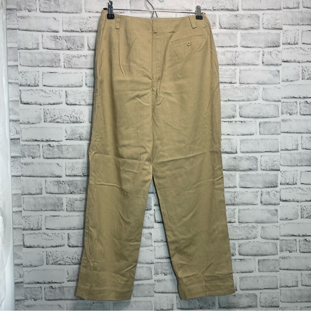 Liz Claiborne Sport Khaki Flat Front Lightweight Petite Pants 8P - Picture 3 of 8